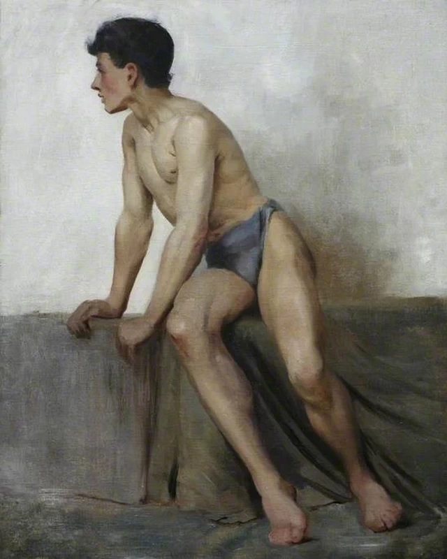 Studio di nudo seduto - Falmouth Art Gallery